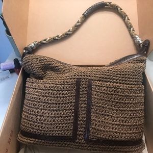 Brighton Straw Chocolate Bag